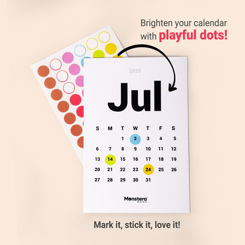Basic 2025 Desk Calendar