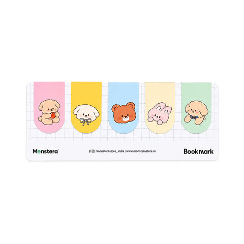 Teddy Hugs Magnetic Bookmarks – Set of 5