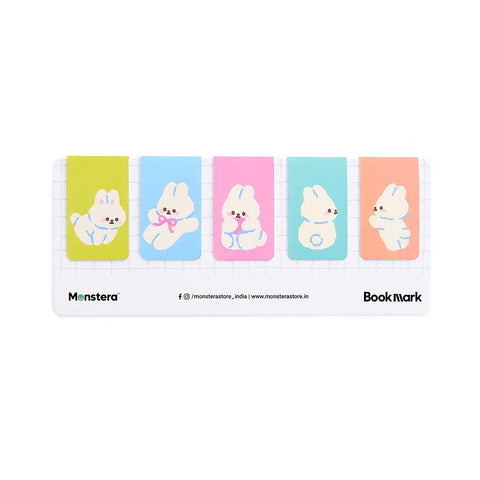 Bunny Hops Magnetic Bookmarks – Set of 5