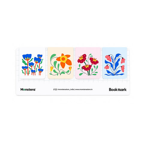 Bloom Garden Magnetic Bookmarks – Set of 4