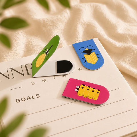 Bug Buddies Magnetic Bookmarks – Set of 5
