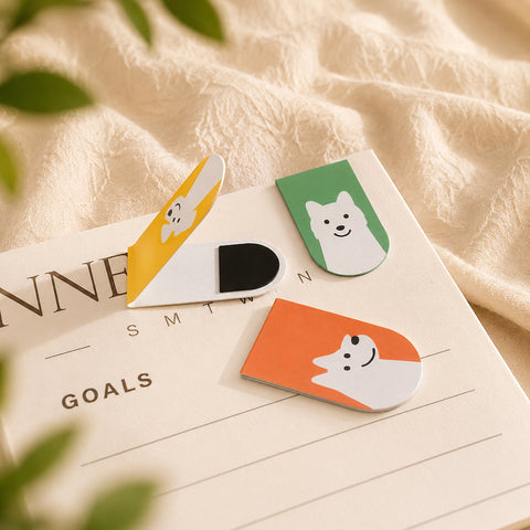 Puppy Love Magnetic Bookmarks – Set of 5