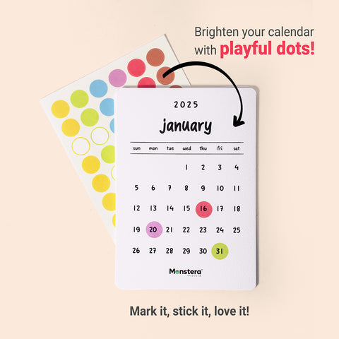 Simplify 2025 Desk Calendar