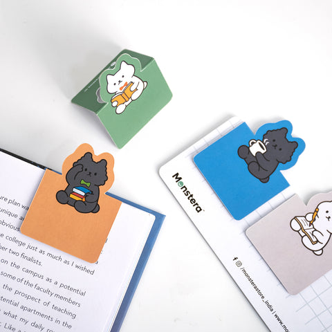Cozy Cats Magnetic Bookmarks – Set of 4