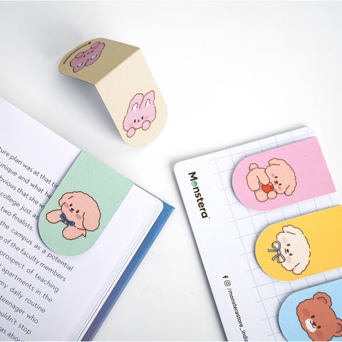 Teddy Hugs Magnetic Bookmarks – Set of 5