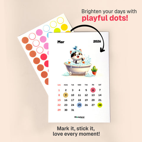 Pawtail 2026 Desk Calendar