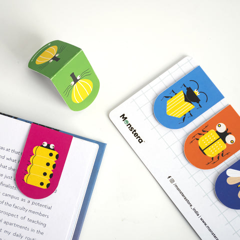 Bug Buddies Magnetic Bookmarks – Set of 5