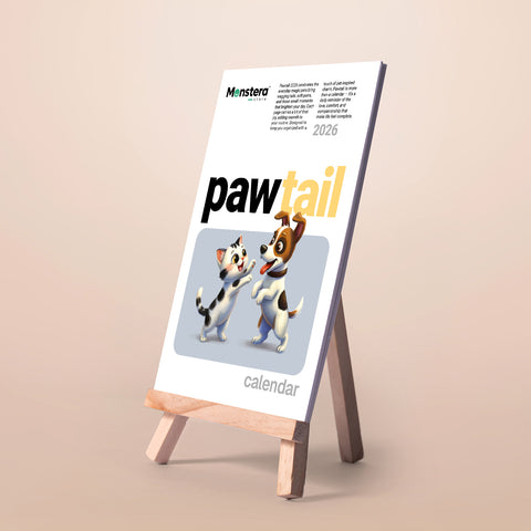 Pawtail 2026 Desk Calendar