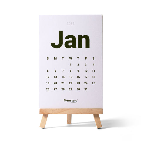 Basic 2025 Desk Calendar