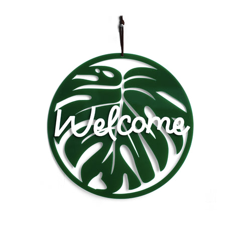 Wall Hanging - Leaf Hello