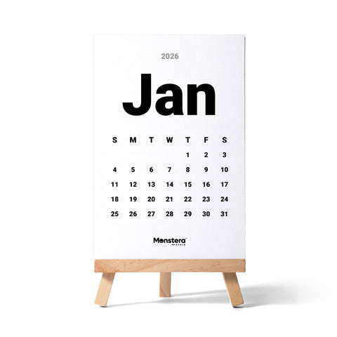 Basic 2026 Desk Calendar
