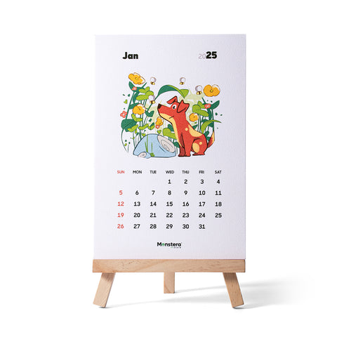 Pawtail 2025 Desk Calendar
