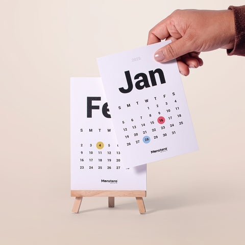 Basic 2025 Desk Calendar