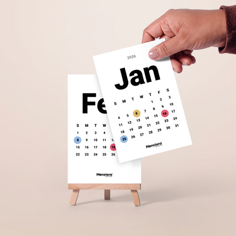 Basic 2026 Desk Calendar