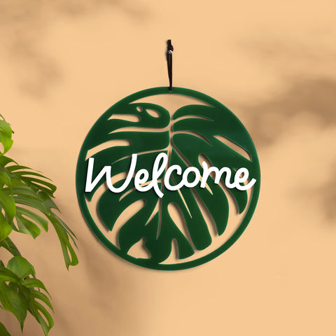 Wall Hanging - Leaf Hello