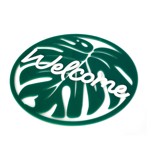 Wall Hanging - Leaf Hello