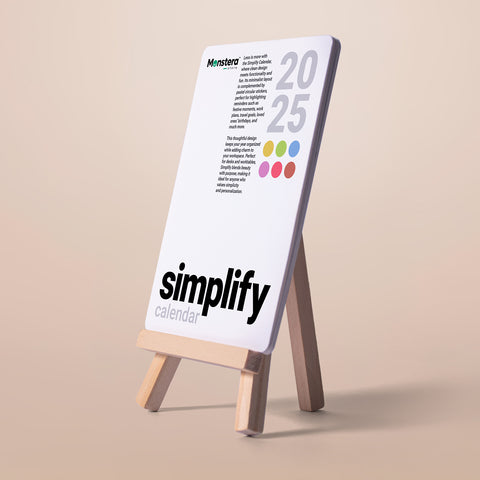 Simplify 2025 Desk Calendar